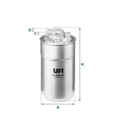 UFI Üzemanyagszűrő 24.099.00 autóalkatrész