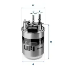 UFI Üzemanyagszűrő 24.104.01 autóalkatrész