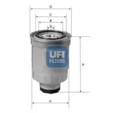 UFI Üzemanyagszűrő 24.446.01 autóalkatrész
