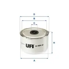 UFI Üzemanyagszűrő 24.454.00 autóalkatrész