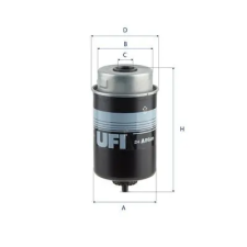 UFI Üzemanyagszűrő 24.A86.00 autóalkatrész