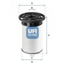 UFI Üzemanyagszűrő 26.076.01 autóalkatrész