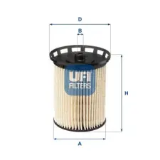 UFI Üzemanyagszűrő 26.129.00 autóalkatrész