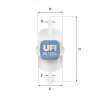 UFI Üzemanyagszűrő 31.001.00
