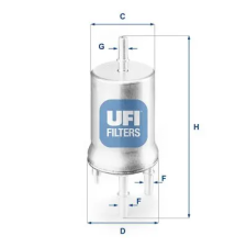 UFI Üzemanyagszűrő 31.832.00 autóalkatrész