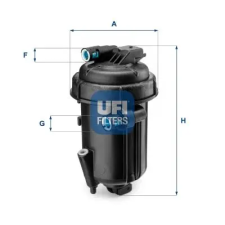 UFI Üzemanyagszűrő 55.163.00 autóalkatrész