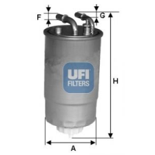 UFI Üzemanyagszűrő UFI 24.099.00 üzemanyagszűrő