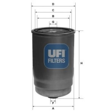 UFI Üzemanyagszűrő UFI 24.123.00 üzemanyagszűrő