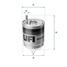 UFI Üzemanyagszűrő UFI 24.129.00 üzemanyagszűrő