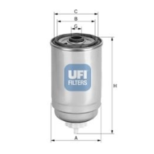 UFI Üzemanyagszűrő UFI 24.414.00 üzemanyagszűrő