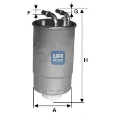 UFI Üzemanyagszűrő UFI 24.ONE.02 üzemanyagszűrő