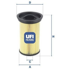 UFI Üzemanyagszűrő UFI 26.005.00 üzemanyagszűrő