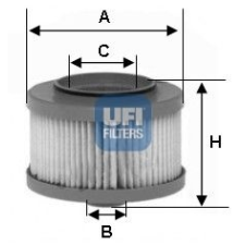 UFI Üzemanyagszűrő UFI 26.013.00 üzemanyagszűrő