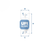 UFI Üzemanyagszűrő UFI 31.028.00