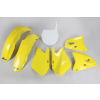 UFO műanyag szett OEM színben sárga/fehér Suzuki RM125/250-hez UFO