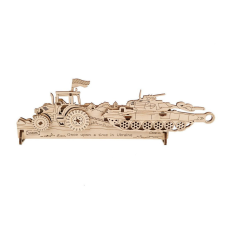 UGEARS 3D fa mechanikus puzzle bátor ukrán traktor fajáték