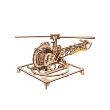 UGEARS 3D fa mechanikus puzzle mini helikopter fajáték