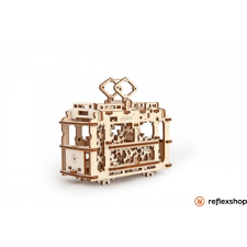 UGEARS Villamos – mechanikus modell autópálya és játékautó