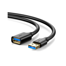uGreen 10368 USB-A apa - USB-A anya 3.0 Hosszabbító kábel - Fekete (1m) kábel és adapter