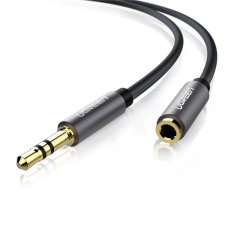 uGreen 10594 audio kábel 2 M 3.5mm Fekete kábel és adapter