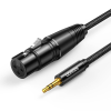 uGreen 20763 audio kábel 1 M XLR 3.5mm Fekete (20763)