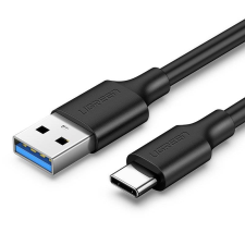 uGreen 20884 USB-A apa - USB-C apa 3.0 Adat és töltő kábel - Fekete (2m) kábel és adapter