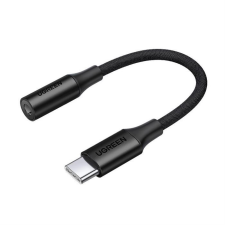 uGreen 3,5 mm Mini csatlakozó USB type-c fejhallgató-adapter 10cm fekete audió kellék