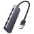 uGreen 4 az 1-ben adapter, USB Hub 4x USB 3.0, micro USB, szürke (50985) (UG50985)
