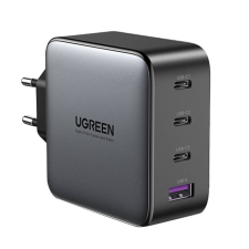 uGreen Ładowarka sieciowa UGREEN CD226, 3x USB-C, 1x USB-A, GaN, PD3.0, QC4+, 100W, Kabel 1.5m (szary) mobiltelefon kellék
