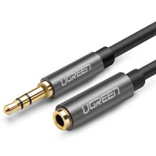 uGreen AUX UGREEN audio hosszabbító kábel 3,5 mm-es jack kábel, 1 m (szürke) kábel és adapter