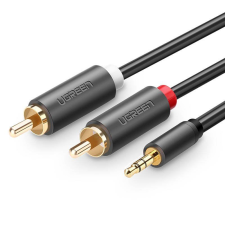 uGreen AV102 2xRCA (Cinch), jack 3,5mm kábel10m fekete (10514) (ugreen10514) kábel és adapter