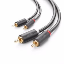 uGreen AV104 2x RCA Cinch - 2x RCA Cinch kábel 2m fekete (10518) (UG10518) kábel és adapter
