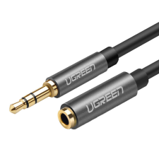 uGreen AV118 AUX 3,5 mm jack audió hosszabbító kábel, 1,5 m (fekete) kábel és adapter