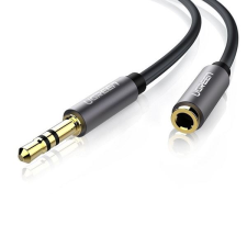 uGreen AV118 AUX jack audio hosszabbító kábel, 3.5mm, 5m, fekete (10538) (UG10538) kábel és adapter