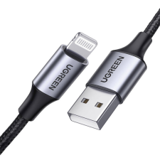 uGreen Cable Lightning to USB UGREEN 2.4A US199, 2m (Black) kábel és adapter