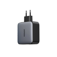 uGreen CD254 adapter, 2x USB-c, GaN, 100 W (fekete) mobiltelefon kellék