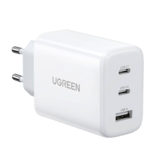 uGreen CD275 2x USB-C 1x USB adapter 65W fehér (90496) kábel és adapter