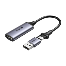 uGreen CM489 HDMI - USB + USB-C adapter (40189) (40189) kábel és adapter