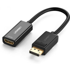 uGreen DisplayPort HDMI Átalakító Fekete 10cm 40363 kábel és adapter