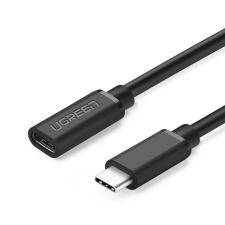 uGreen ED008 USB-C apa - USB-C anya 3.1 Hosszabbító kábel - Fekete (0.5m) kábel és adapter
