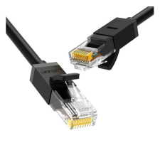 uGreen Ethernet RJ45, Cat.6, UTP hálózati kábel, 3m, fekete kábel és adapter