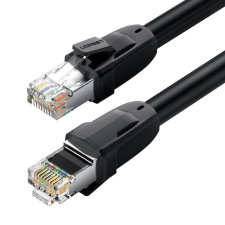 uGreen Ethernet RJ45 hálózati kábel, Cat.8, S / FTP, 1 m (fekete) kábel és adapter