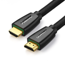 uGreen hálózati kábel fém csatlakozókkal, Ethernet RJ45, Cat.6, UTP, 10m (fekete) kábel és adapter