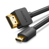 uGreen HD127 Micro HDMI - HDMI 4K 3D kábel 1,5 m, fekete (30102) (UG30102) - HDMI