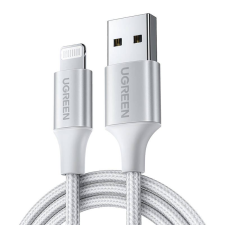 uGreen Lightning USB kábel 2.4A US199, 2m ezüst (60163) (UG60163) - Adatkábel kábel és adapter
