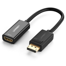 uGreen MM137 DisplayPort kábel, dugó- 4K HDMI, aljzat, adapter, fekete (40363) kábel és adapter
