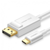 uGreen MM139 kábel USB-C / DisplayPort 4K 1.5m, fehér