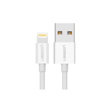 uGreen Nikkelezett Lightning kábel MFi 1m (fehér) mobiltelefon kellék