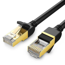 uGreen NW107 Ethernet RJ45 hálózati kábel, Cat.7, STP, 3m (fekete) kábel és adapter