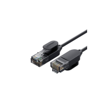 uGreen NW122 Ethernet RJ45, Cat.6A, UTP hálózati kábel, 5m (fekete) kábel és adapter